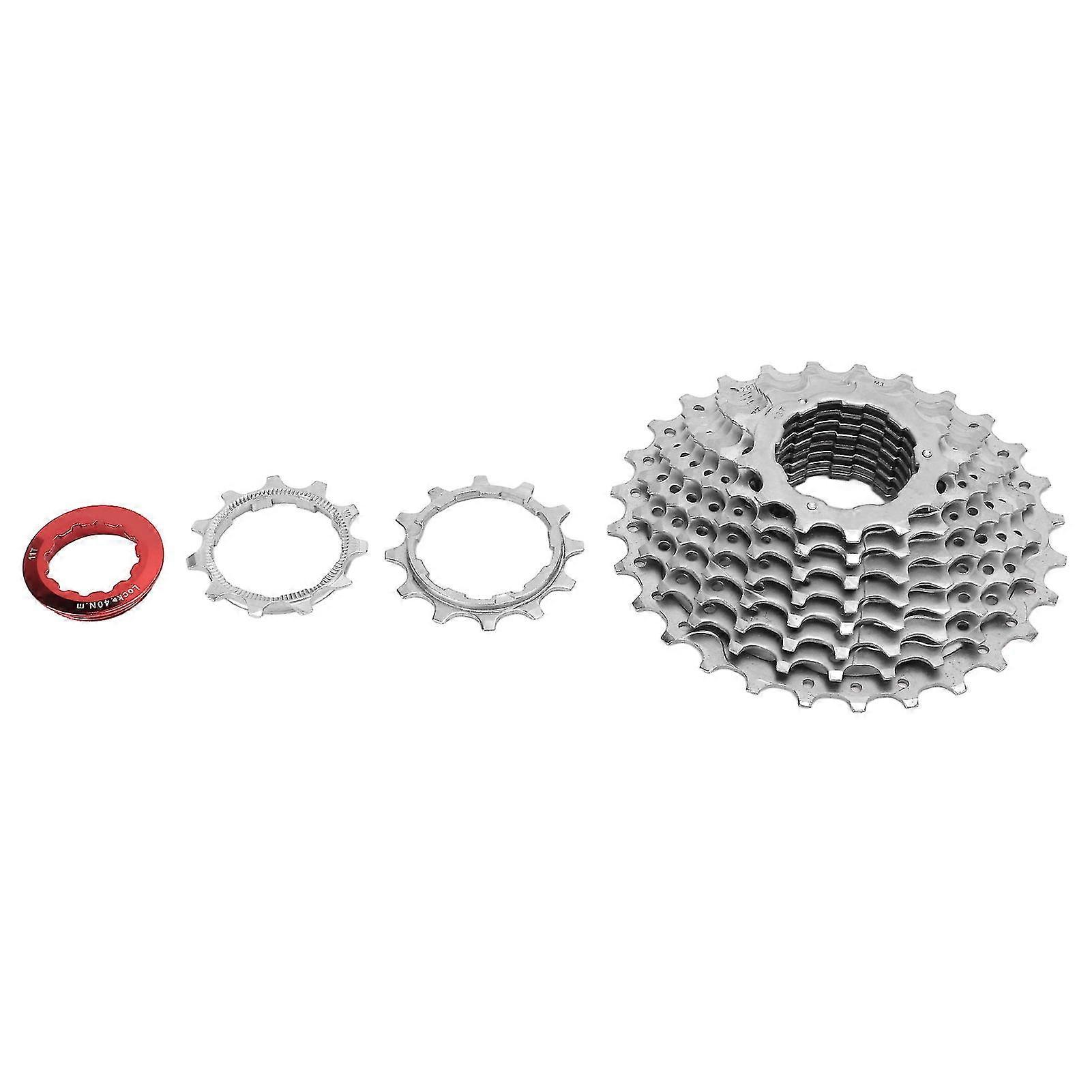 BicycleFreewheel28T10SpeedCassetteSprocketWheelNickelChromeSteelforRoadBicycle