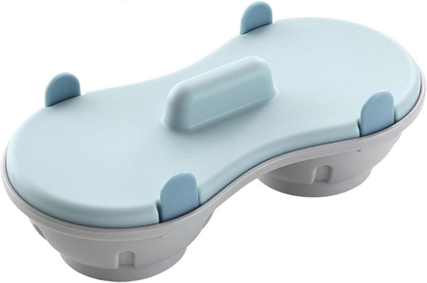 Microwave Egg Poacher,Silicone Double Egg Poaching Cups,Egg Maker Poached,Egg Steamer Kitchen Gadget (Blue)