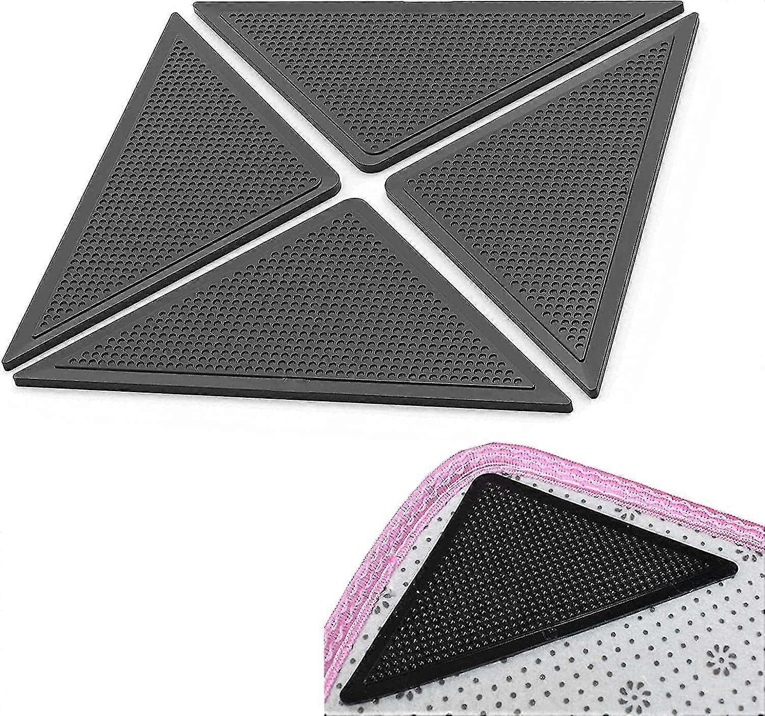 Rug Grippers For Floors, Pack Of 4 Anti-slip And Reusable Washable Carpet Gripper Tape
