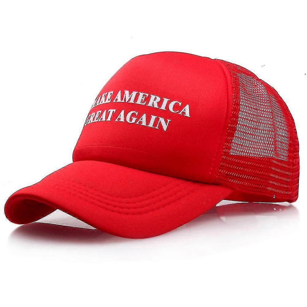 Mesh Summer Make America Great Again Print Trucker Caps Donald Trump Men Women High Quality Flat Bill Snapback Hats Breathable