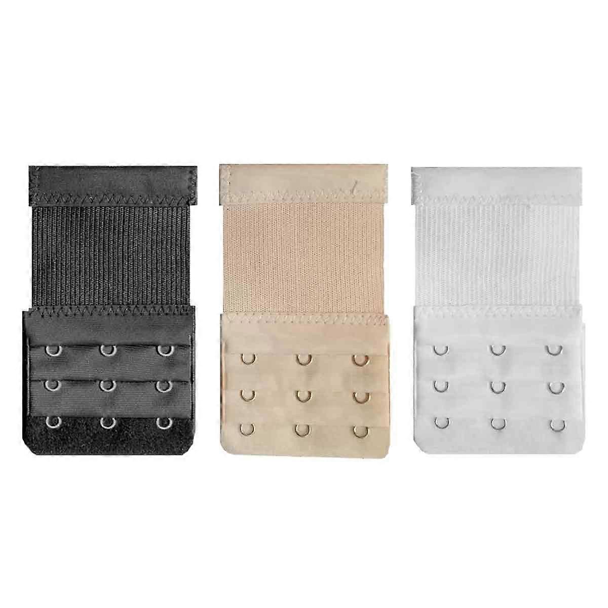 (NEWPATTERN)Women's Bra Extender 3 Hook Bra Extension Strap Soft and Comfortable