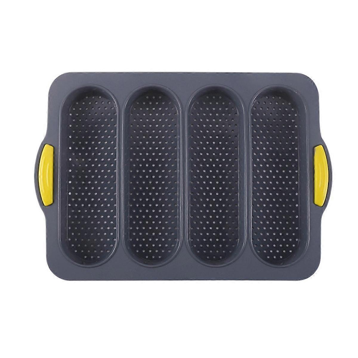 Silicone Loaf Pan Baking Pan for Baking French Baguettes/Hot Dog Buns,Nonstick &Easy Clean&Heat Res