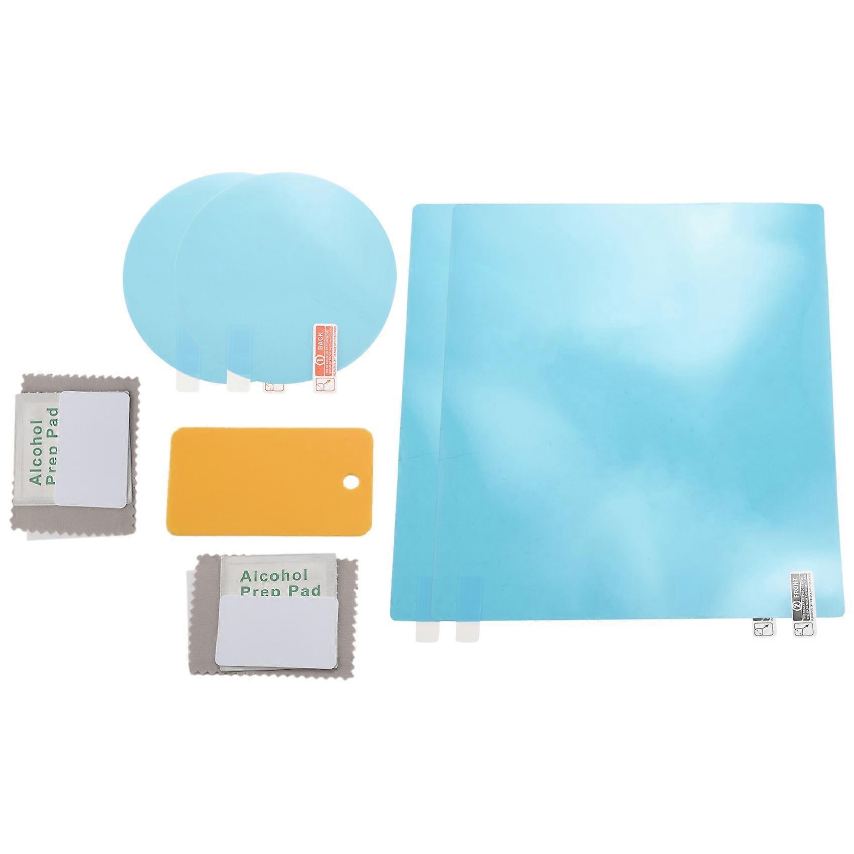 4Pcs Car Rearview Mirror Film Car Side Mirror Anti-Glare Film Nano Film Anti-Fog Rain Waterproof Me