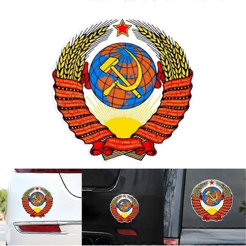 Car Decal USSR Series Soviet Union Soviet Division Communist Flag Pattern Sticker Car Rear Window