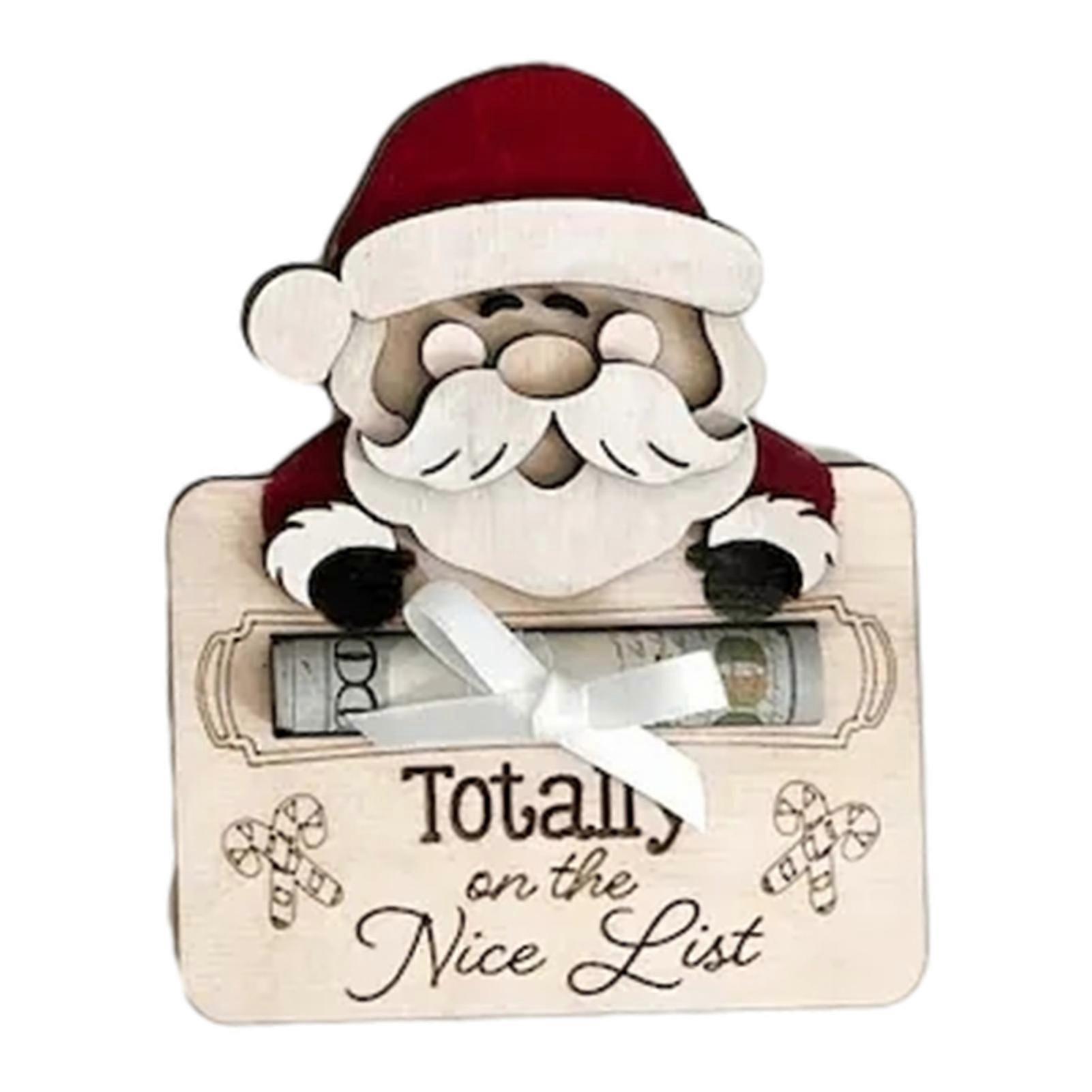 Christmas Theme Money Holder DIY Greeting Card Display Stand Anniversary Gift