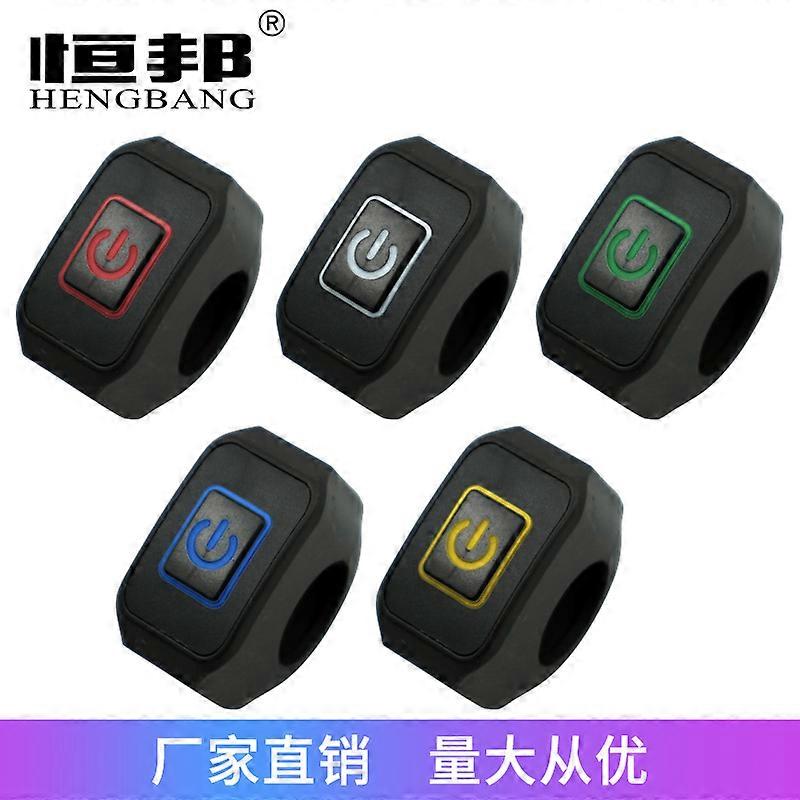 Motorcycle Modified Electric Vehicle Accessories Headlight Horn Overtaking Light Ignition Spotlight Multi-Functional Self-Locking Modified Switch
