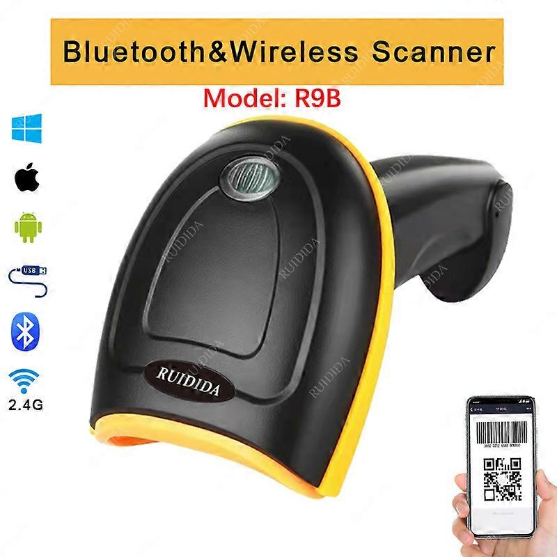 2D Wired Barcode Scanner Bluetooth 2d Scanner Handheld QR Code Reader qr Wireless Scanner  for Supermarket Store