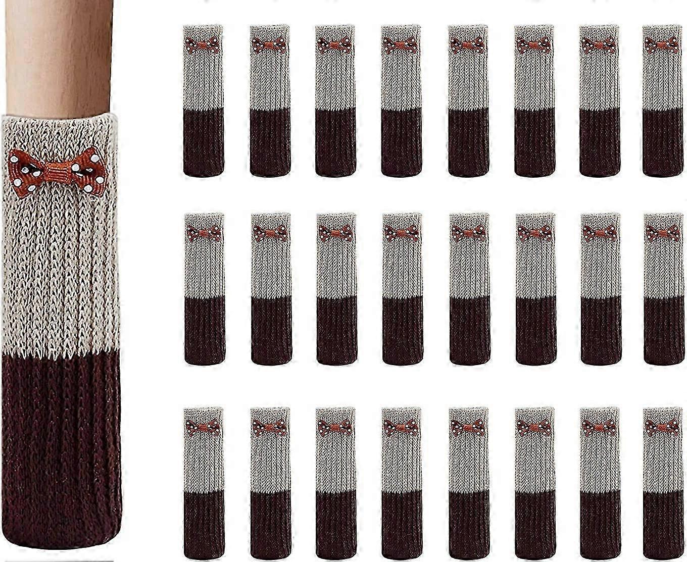Non Slip Chair Socks,24 PCS Elastic Non Slip Cotton