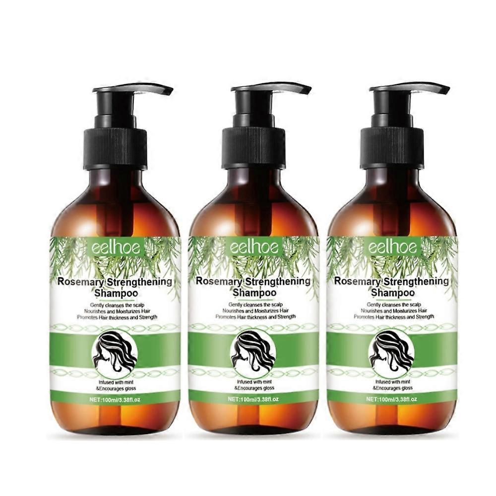 3x שמפו רוזמרין עם / ממריץ טיפול בריא לצמיחת שיער