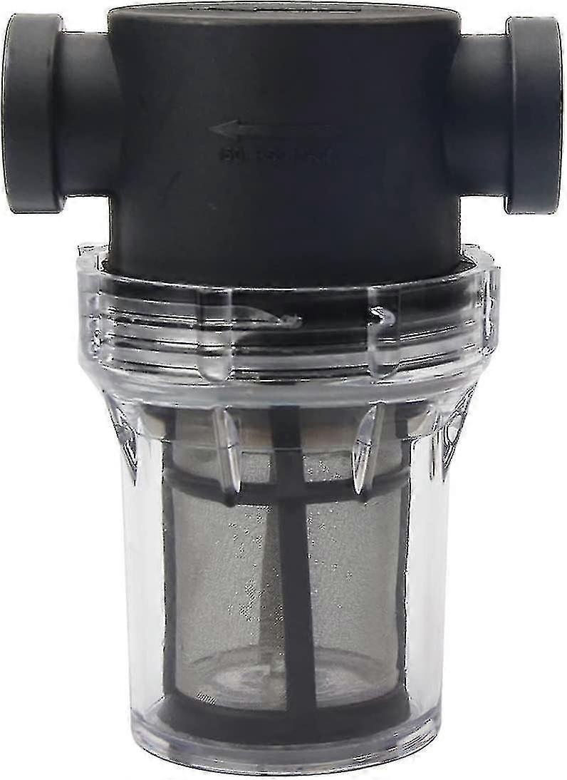 Pipeline 1/2" Wasserpumpenfilter mit 100 Mesh Edelstahlsieb, Inline-Maschenfilter für die Gartenbewässerung