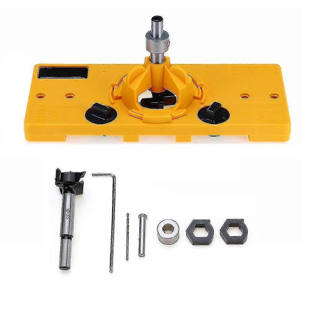 35mm Hinge Hole Locator Jig Drilling Guide Diy Carpenter Woodworking Tools Set