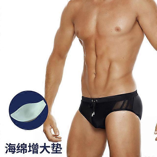 2pcs Summer Men Black Swimwear Sexy