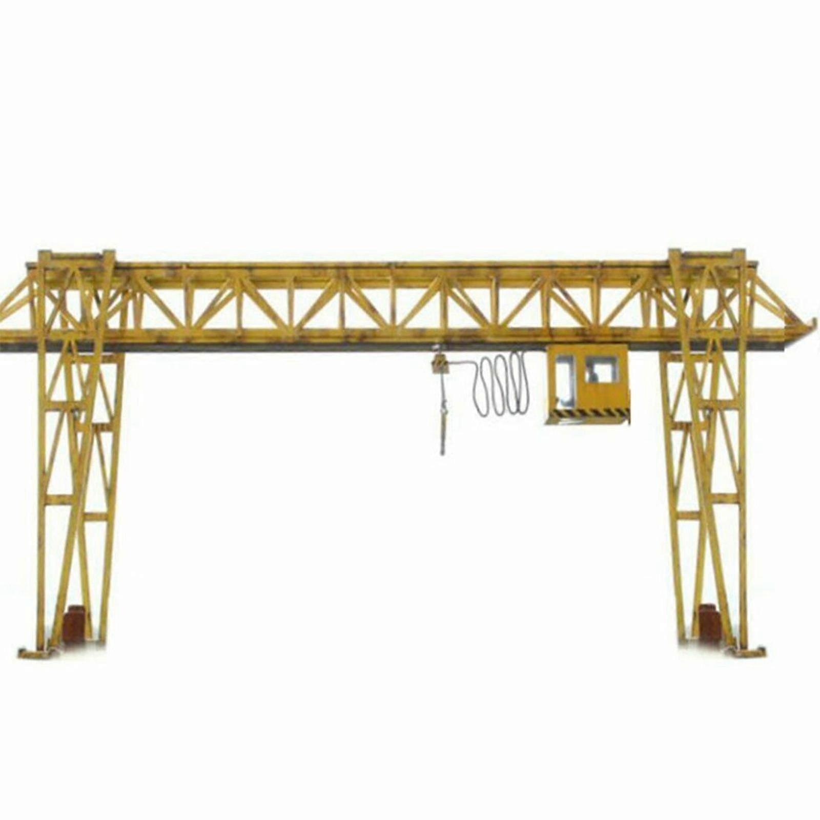 1:87 Ho Scale Miniature E5 Crane Model Train Architectural Scene Sand Table Grey