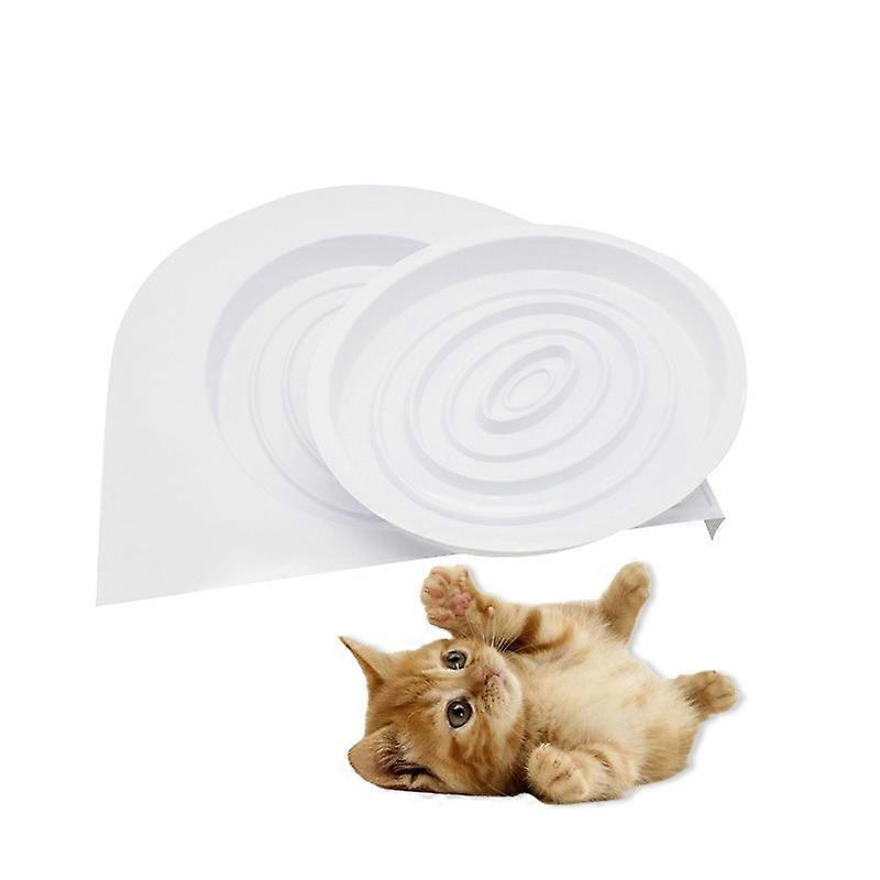 Cat Toilet Training Seat-Litter Tray Kit Pet Kitty Potty Train System Cat Nip with Step by Step Training Guide