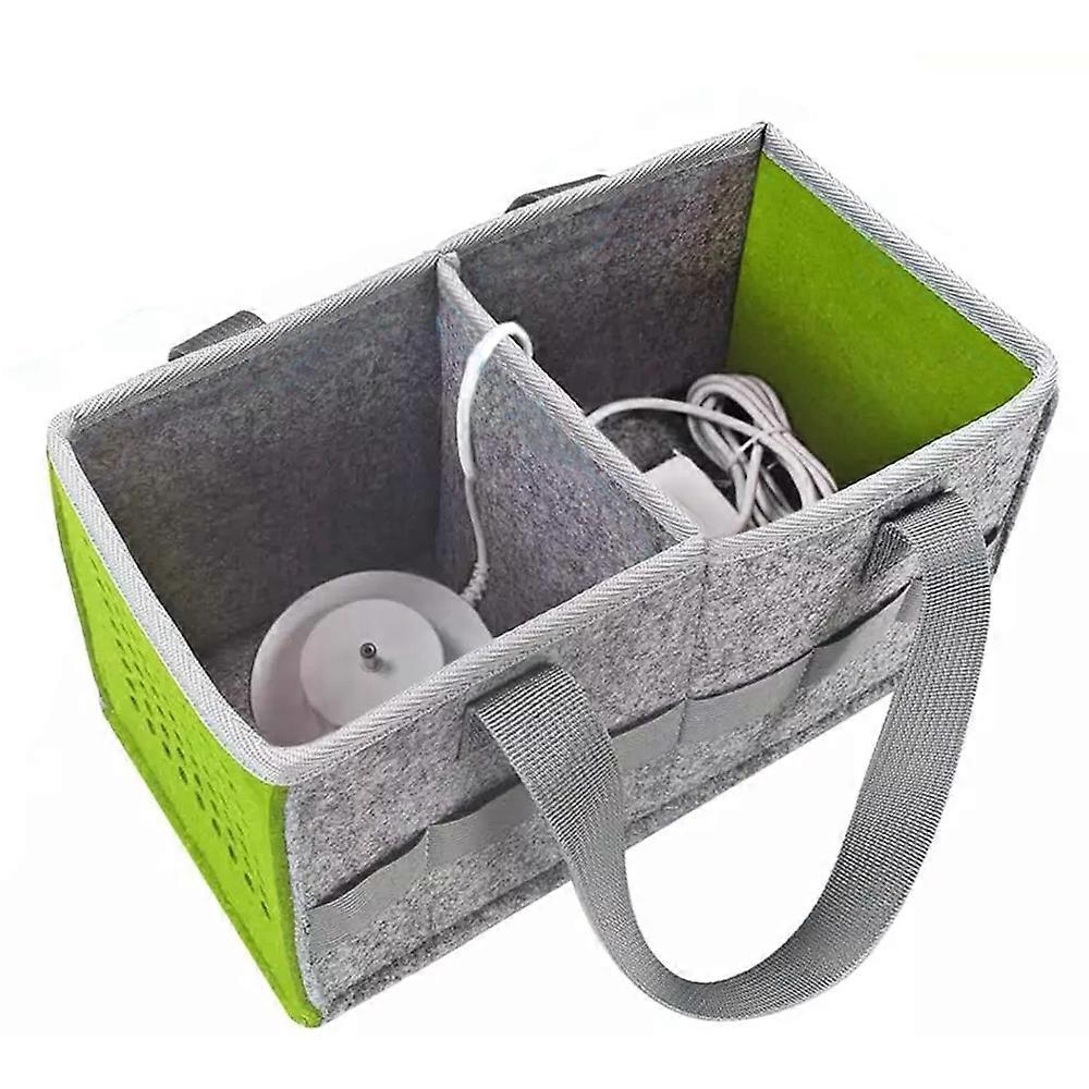 Foldable Felt Shopping Bag Kids Accessories Storage Travel Carrying Bag Case With Handle