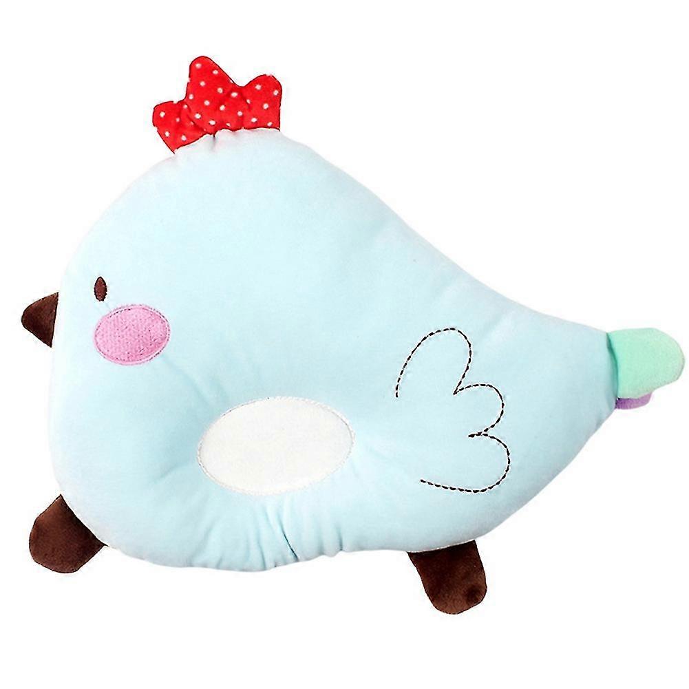 Plush Toys Soothing Pillow Anti- Animal Shape Shaping Pillow Headrest Pillow Blue
