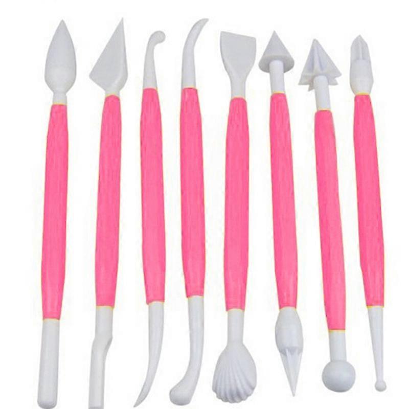 8Pcs Sculpting Pen Easy to Use Double-head Plastic Double-head Cake Sculpting Pen for Candy Mold