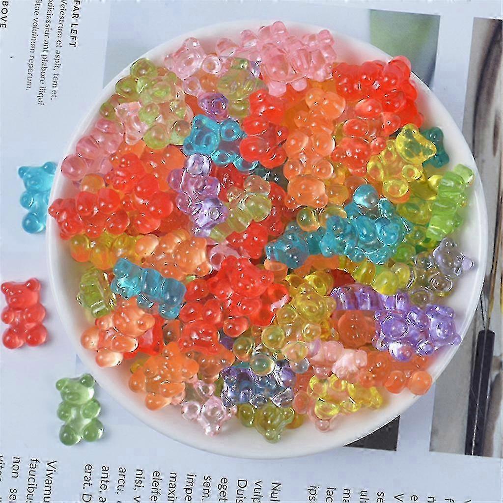 Decorative Soft Bear Stuffer For Silly Putty Slime Soft Plasticine Diy Kits