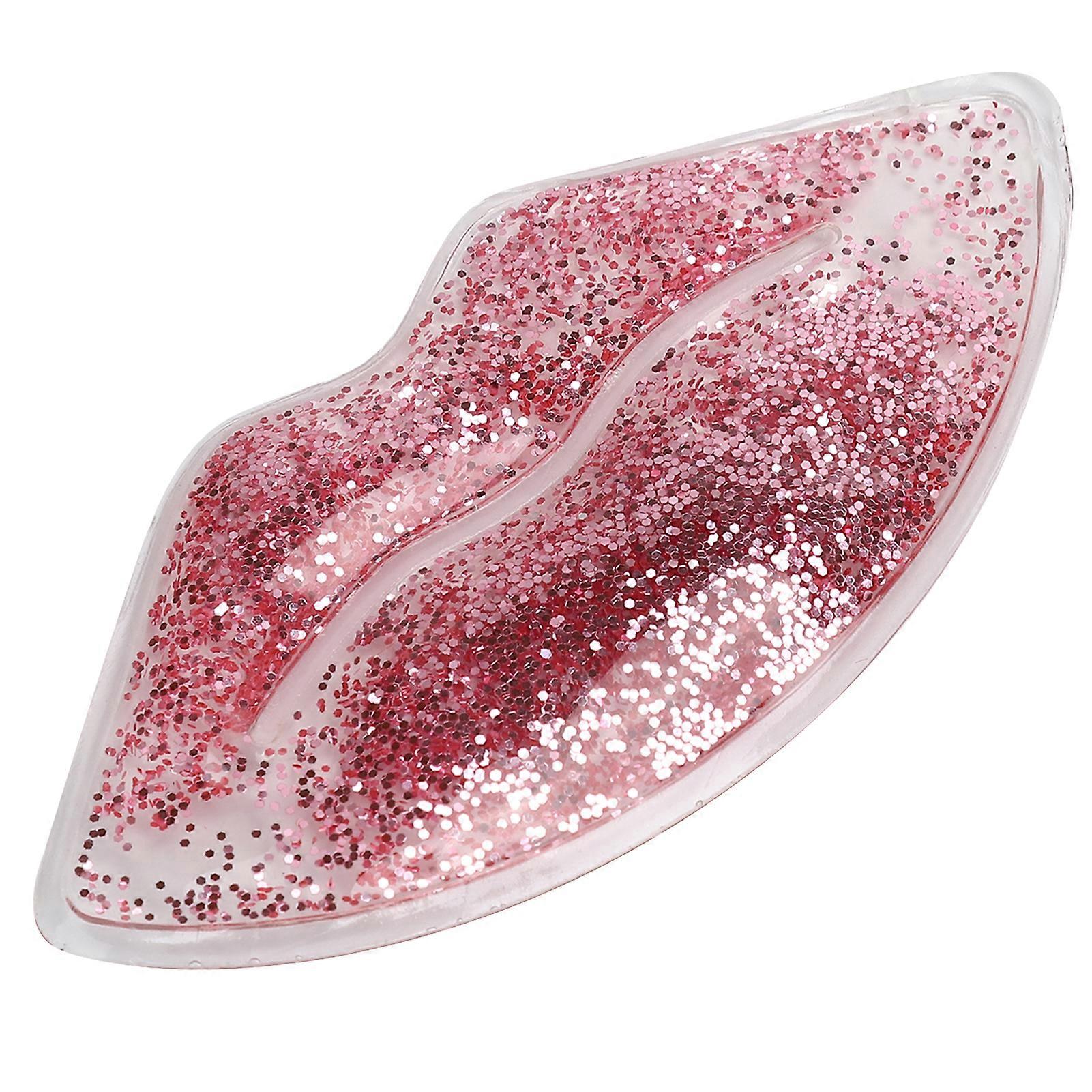 Gel Ice Pack LipShaped Reusable Reduce Swelling LeakageProof Hot Cold Compress Gel Pack