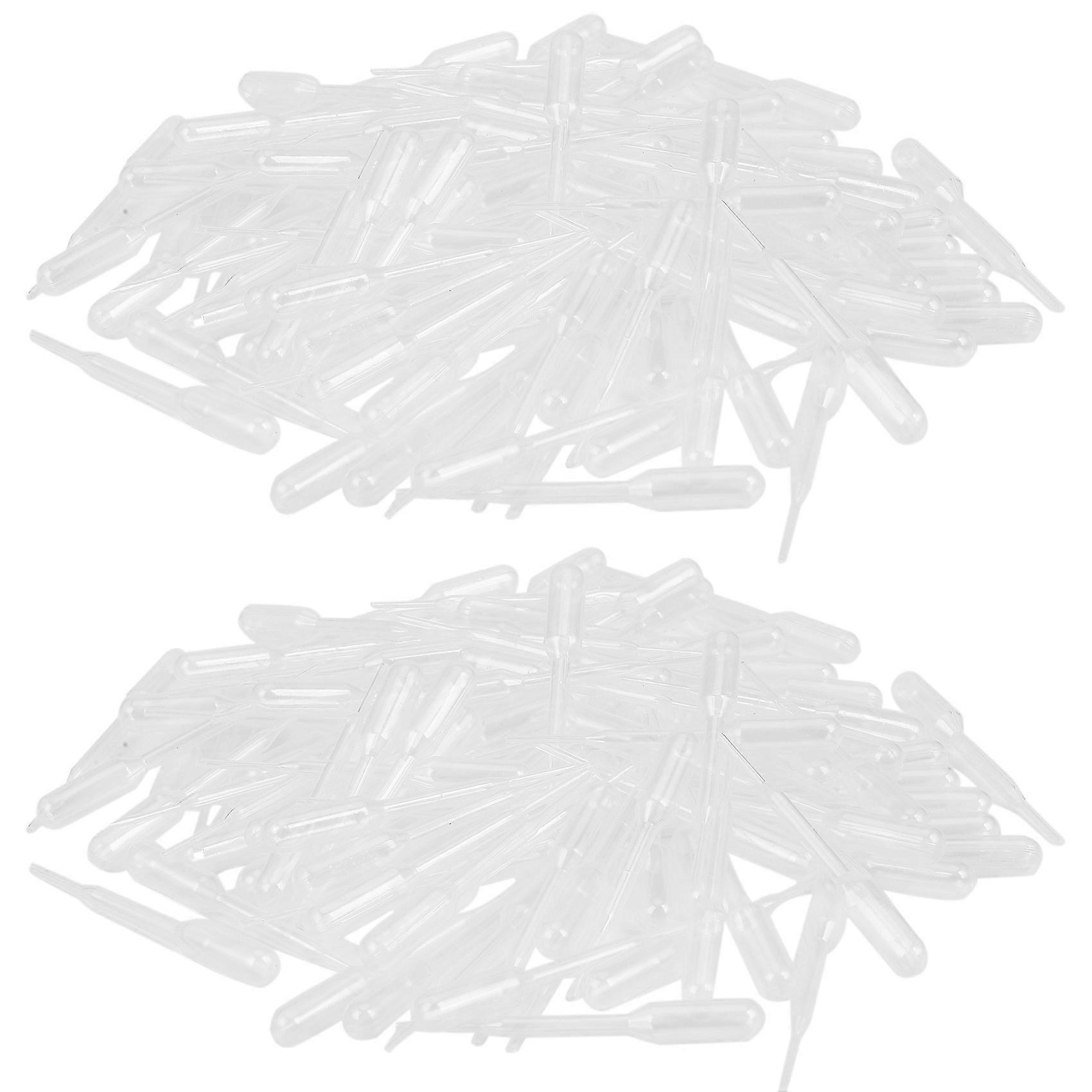 100PCS Graduated Pipettes Dropper Polyethylene (0.2ml)