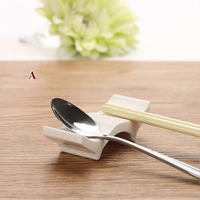 5pc Cute Chinese plastic Decorative Chopsticks Holder Rack Spoon Fork Rest Kitchen Tools Tableware