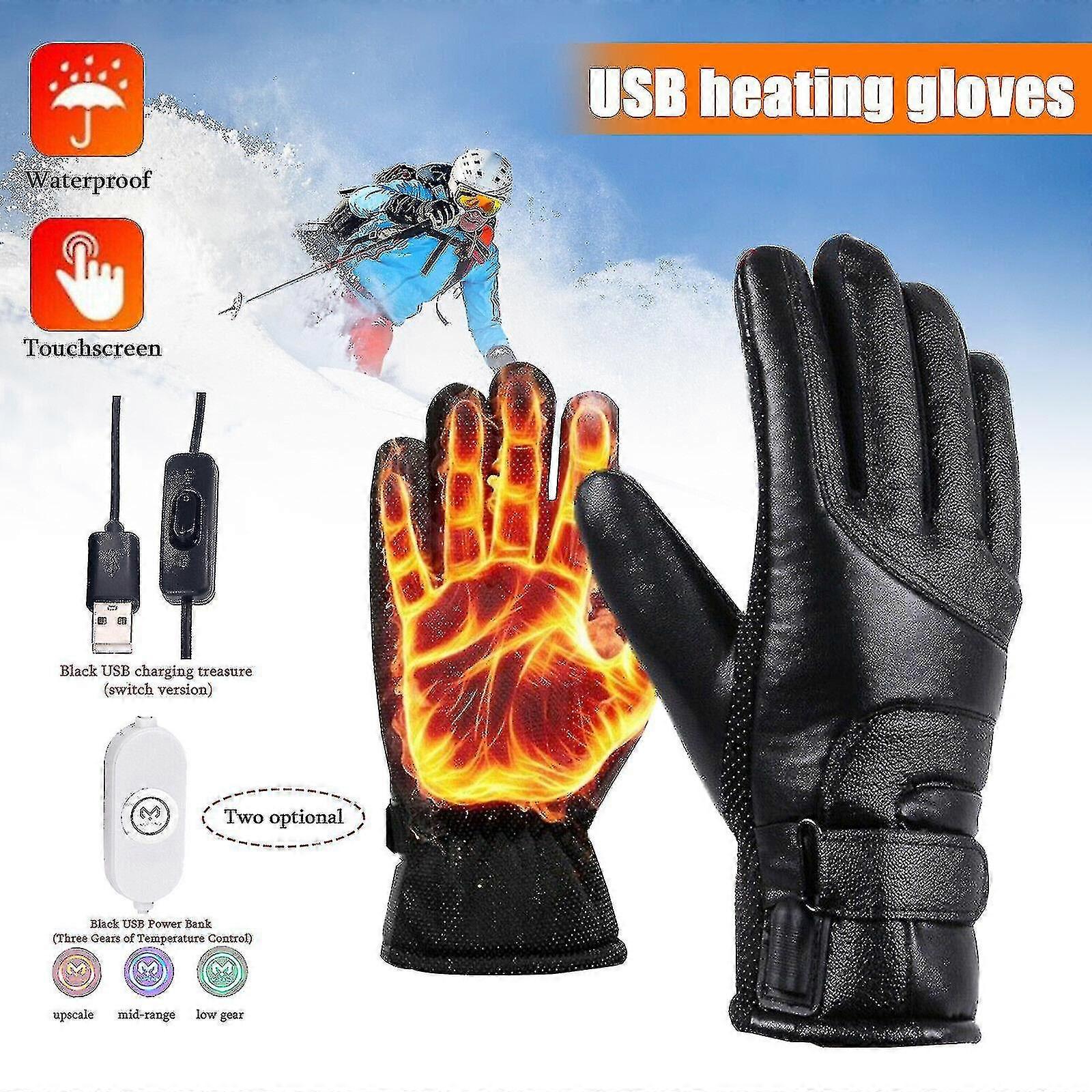 電気USB充電式バッテリー駆動の冬の手暖かい加熱手袋屋外xi