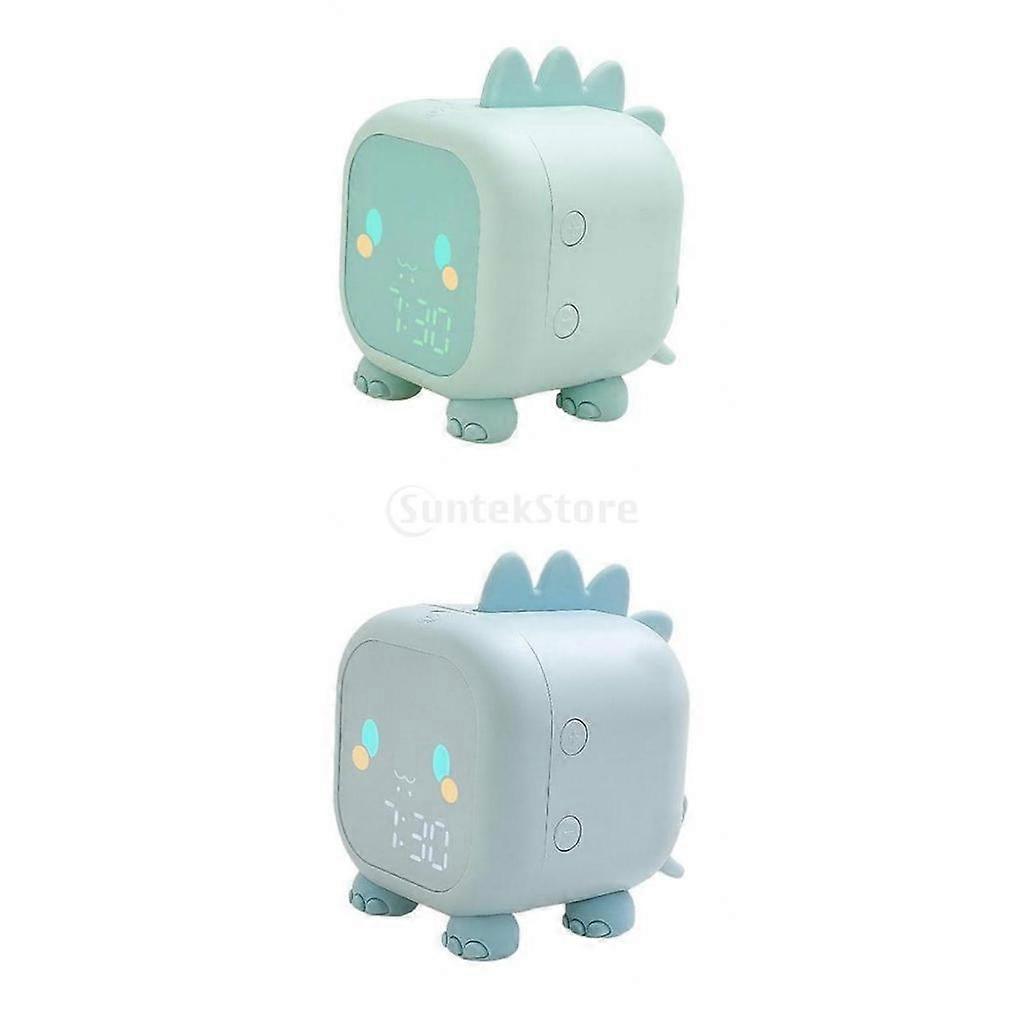 2 Set Quadratischer Digitaler LCD Schreibtisch Nachttisch Wecker Niedliche Uhren für Zimmer