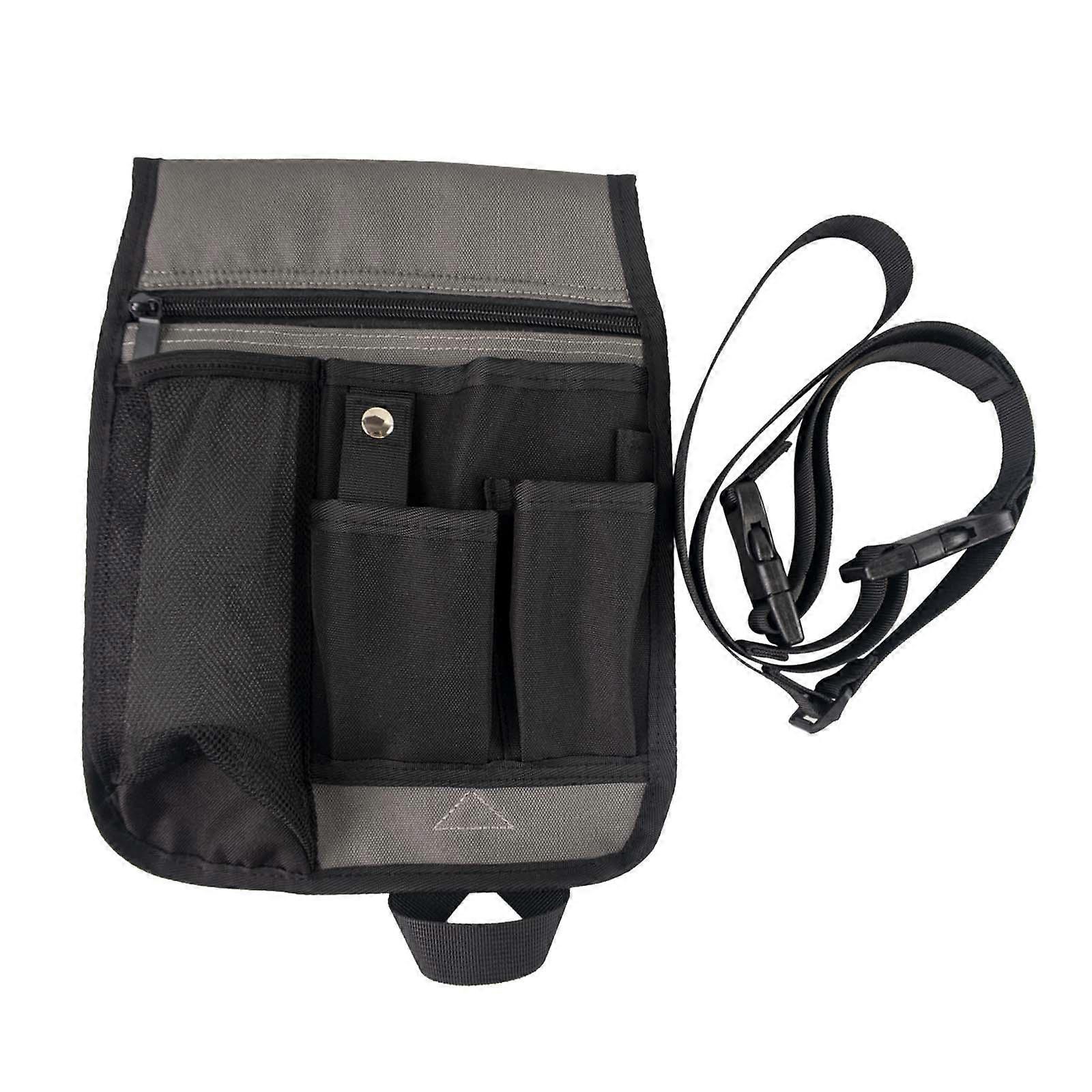 Tools Waist Bag with Multi Pockets Carpentry Multipurpose Gardening Tool Bag Gray