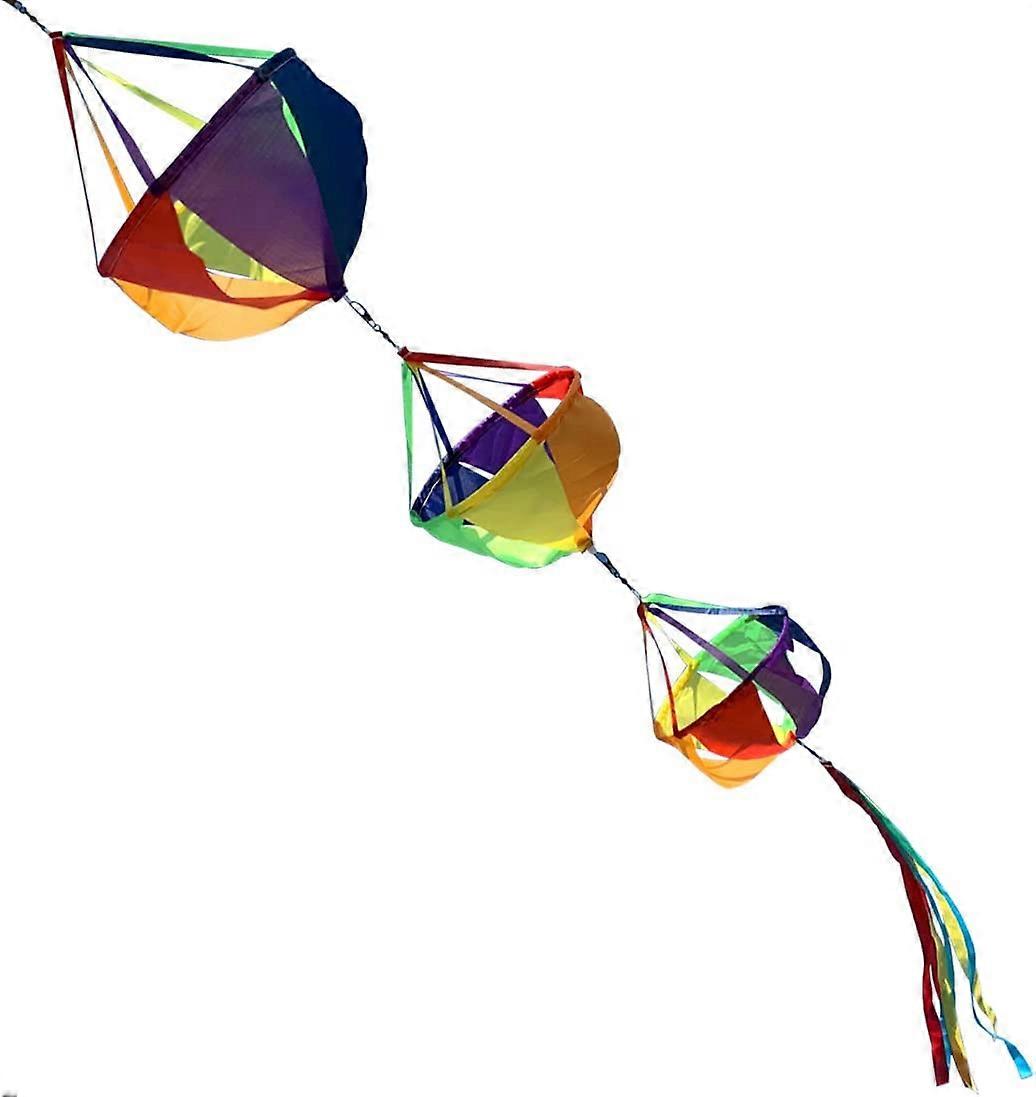 In The Breeze Rainbow Triple Magic Star - Colorful Wind Spinner