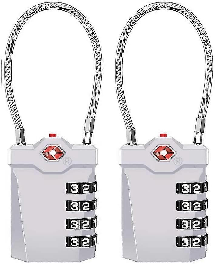 Tsa Locks 2 Pieces. Tsa Luggage Lock 4 Digits. Combination Lock Suitcase. Cable