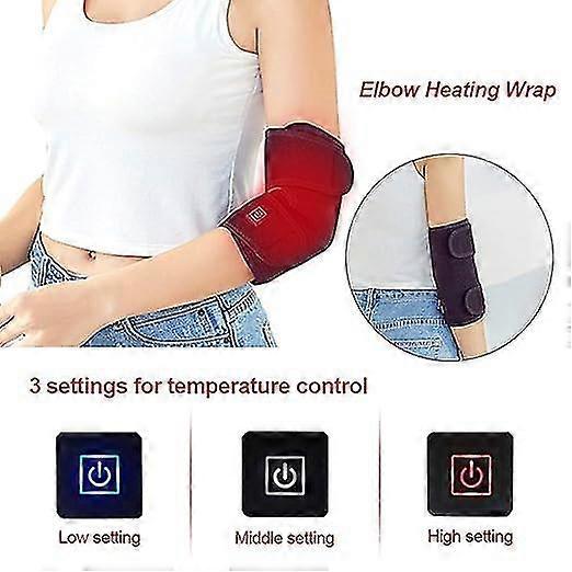 Heated Elbow Brace,adjustable Heating Elbow Wrap Pad With 3 Level Temperature Setting | Electric Heating Pad For Tendonitis