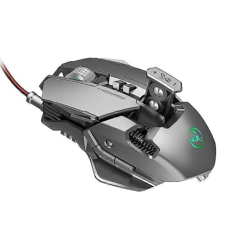 Mechanical Gaming Mouse Adjustable Rgb Light Streamline Design Pc Computer Mice