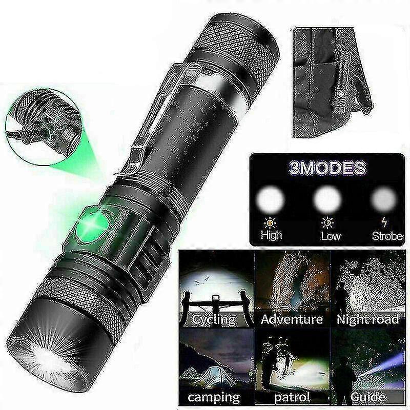 90000lm Led Flash Able With Recharabl