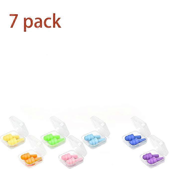 Sleep noise-cancelling earplugs, reusable earplugs - super soft, silicone earplugs for sleeping 8 pairs, swimming, snoring, concerts, work, noisy plac
