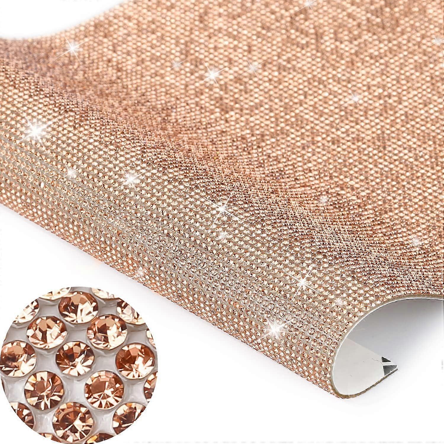 بلينغ كريستال حجر الراين DIY ملصق الديكور 9.4 × 8 بوصة ، متوفر في ستة وثلاثين لونا