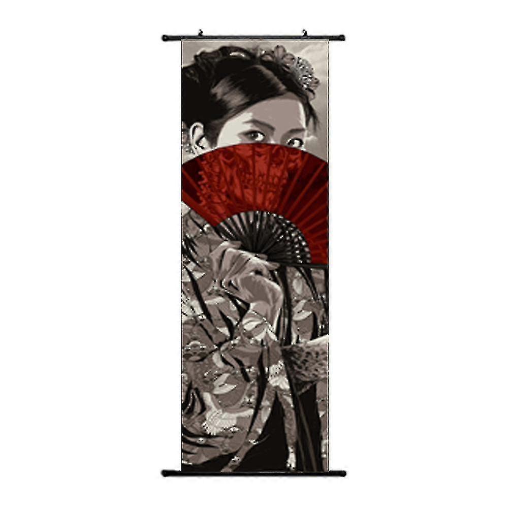 Japanse Samurai Ukiyo-e Scroll Poster