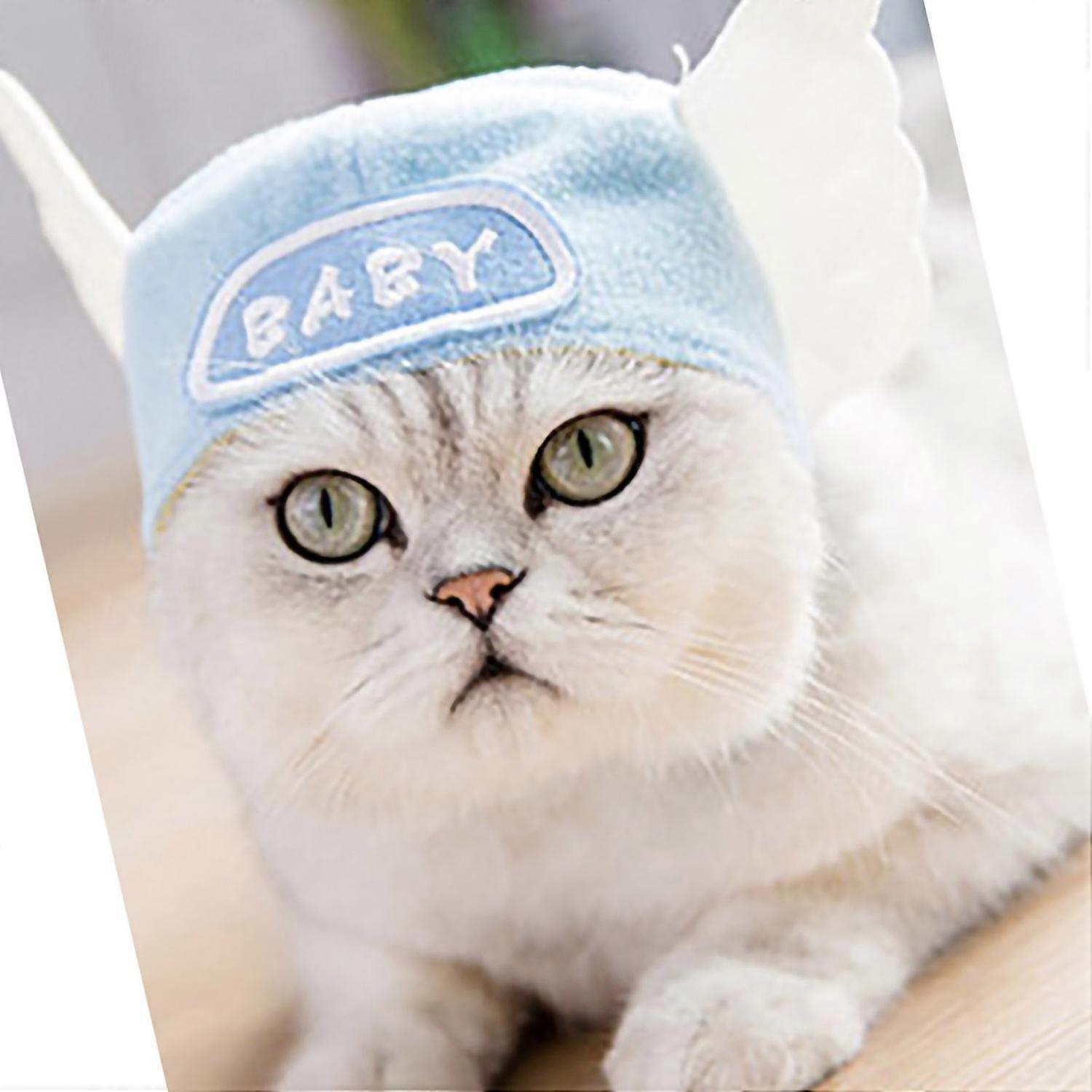 Pet Hat Light Weight Polyester Soft Comfortable Portable Cute Cat Cap for Cats Dogs Little Angel