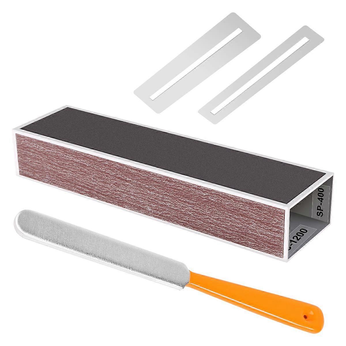 Guitar Fingerboard Luthier Tool - Guitar Fret Crowning Luthier File, Fret Leveling Beam Sanding Leveler Beam and Fingerboard Guard Protectors