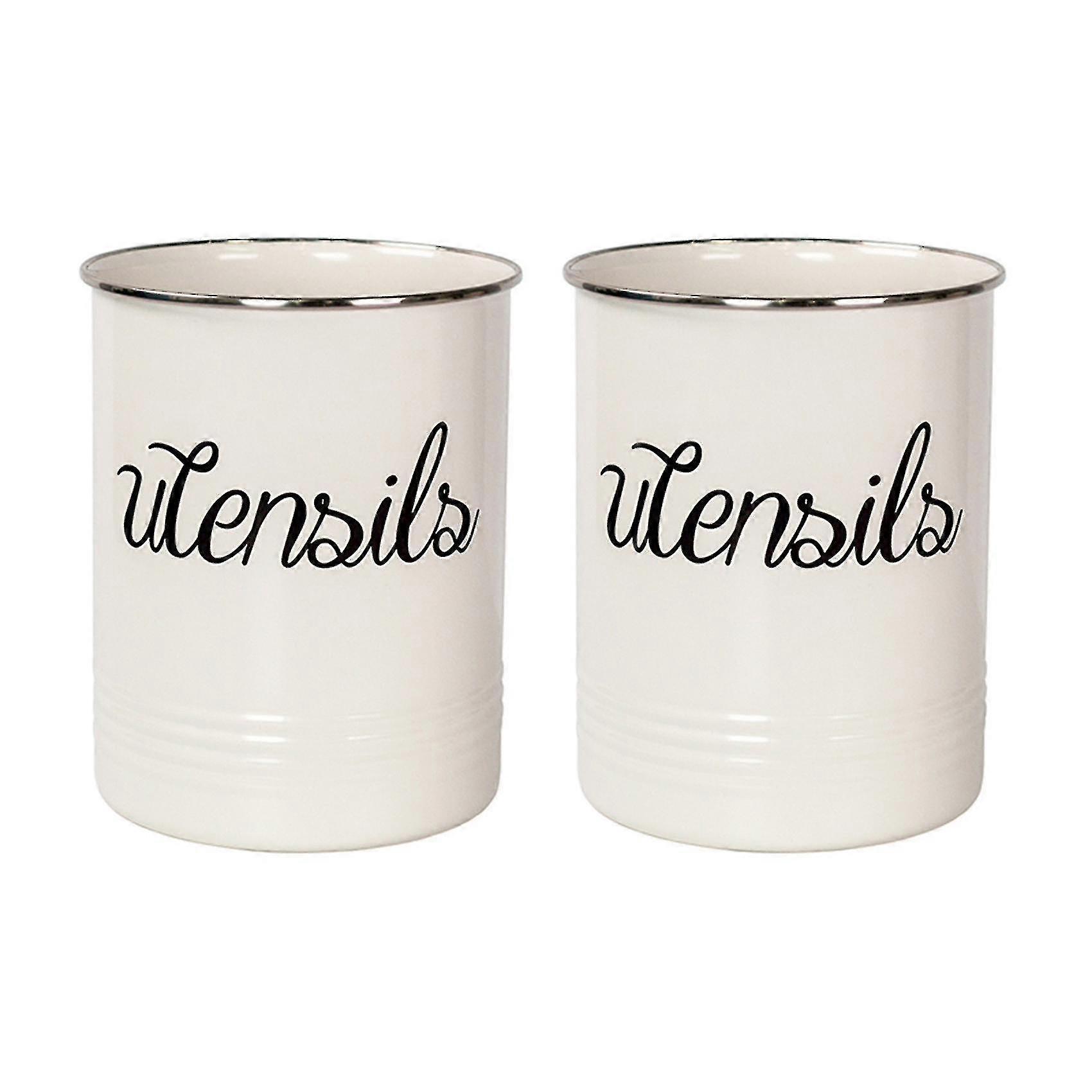 Kitchen Cooking Appliance Support Flat Tableware Farmhouse Decoration Caddy White PXCL