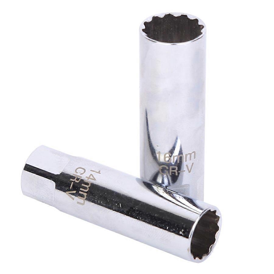 Professional 14mm/16mm Spark Plug Wrench with Secure Grip
