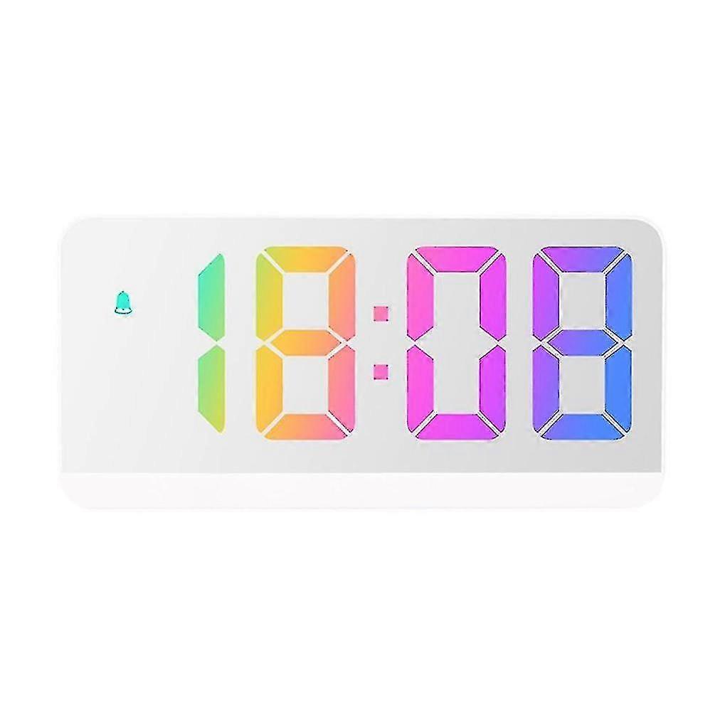 Digital Alarm Clock Voice Control Teperature Date Snooze Night Mode Table Clock 12/24h Function At