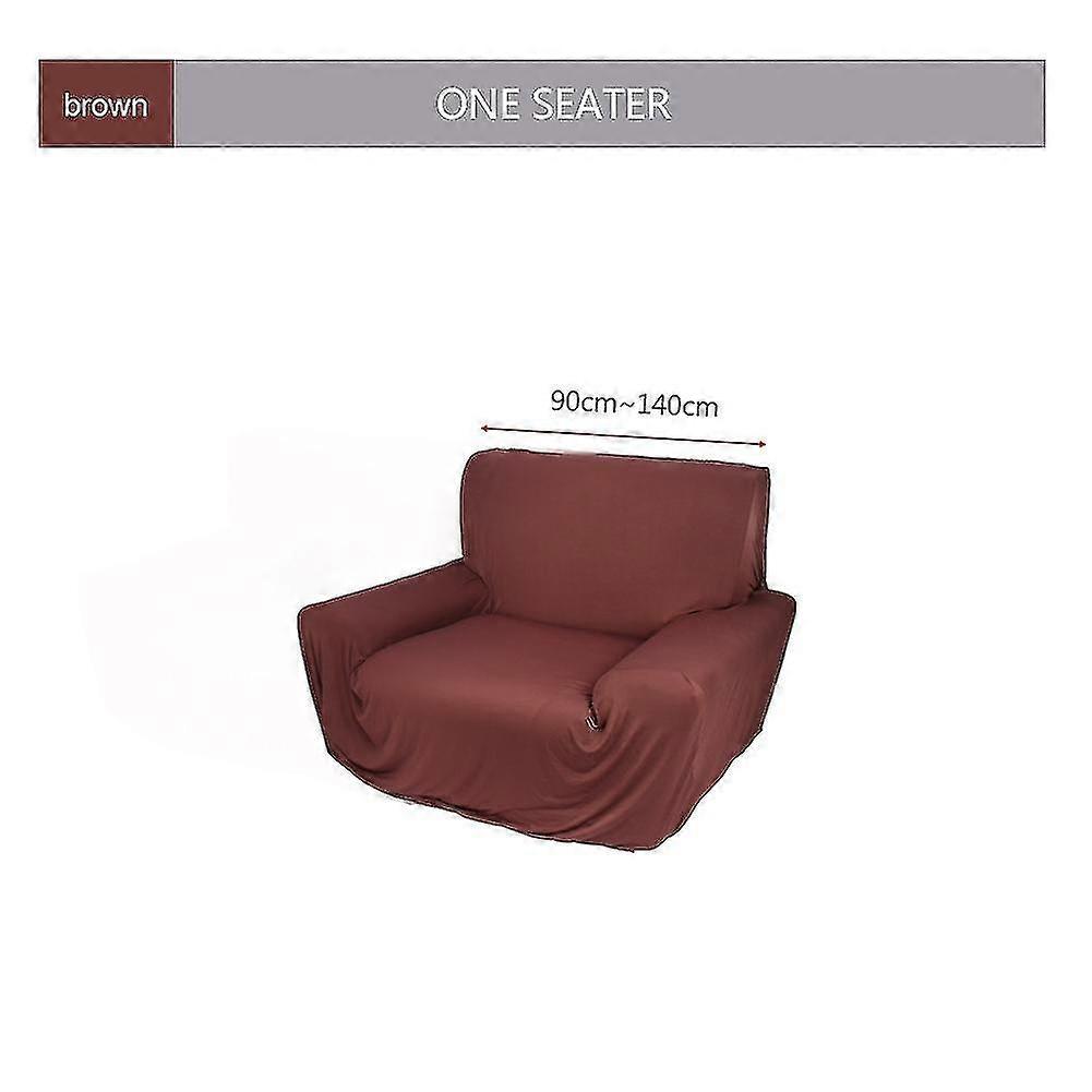 Elastic Sofa Couch Stretch Slipcover Protector Washable Coffee 90~140cm