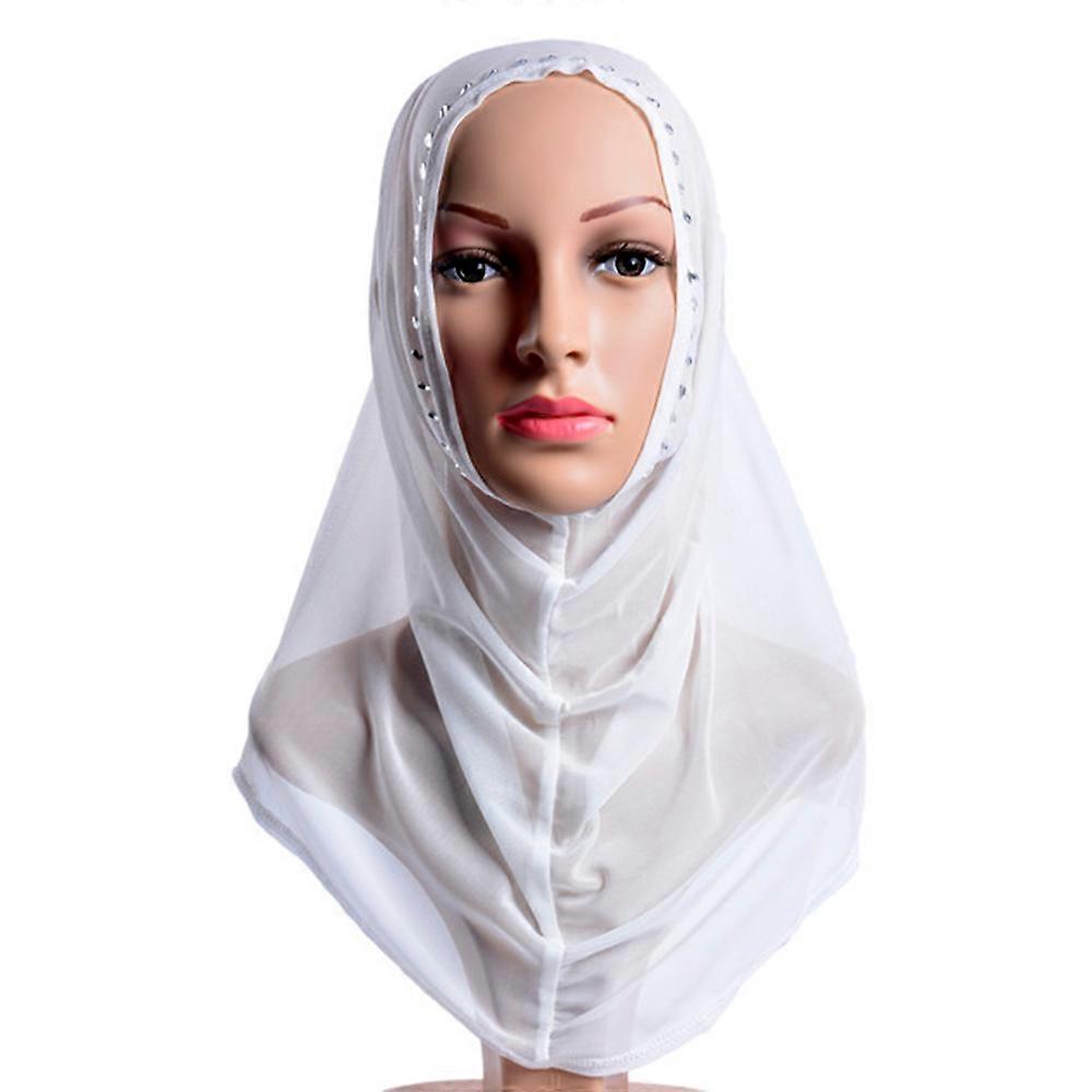 Musulmane tifon eșarfă Kerchief Hat Zircon