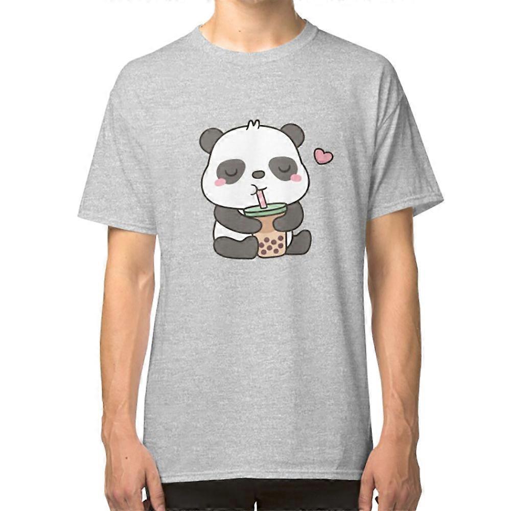Sevimli Küçük Panda Boba Çay Tişört Zevk