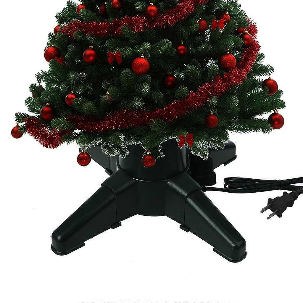 Christmas Tree Electric Rotating Stand Base Plastic Bracket Easy to Install