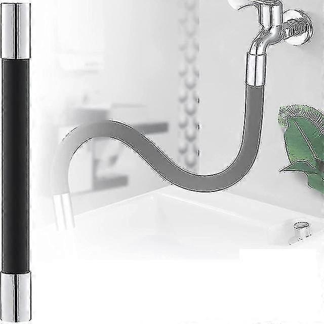 Universal Foaming Extension Tube 360 Free Bending Faucet Lengthening Extender Bathroom Adjustable Faucet Extender