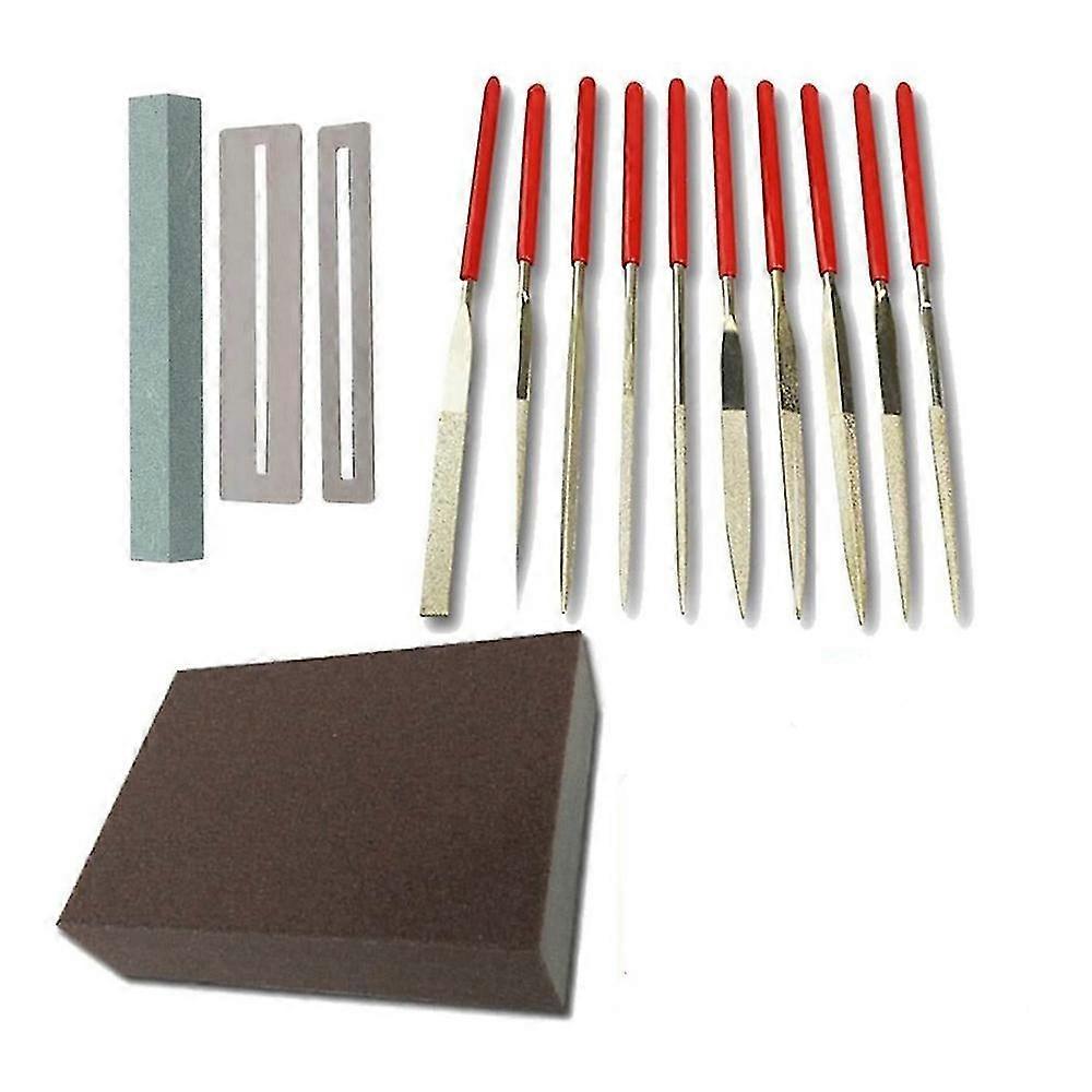 Rostfritt stål Gitarr Fret Polering File Kit