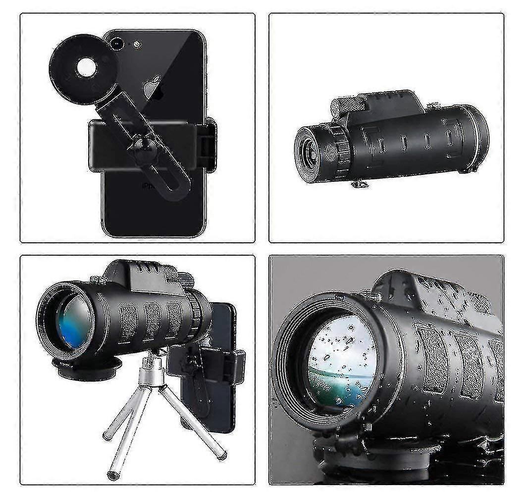 Monocular Telescope, Waterproof Monoculars With Clip