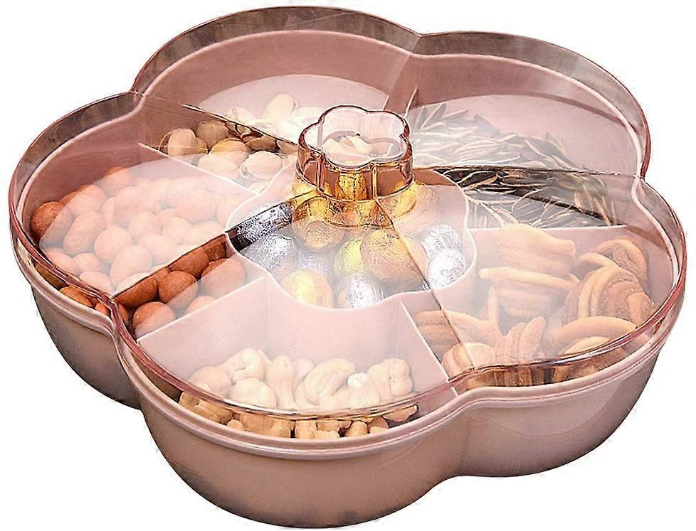 Snacks / Sweets / Nuts Snacks Storage Box With Lid, Food Storage Box, Fruit Box, Dried Fruit Container, Color: Pink