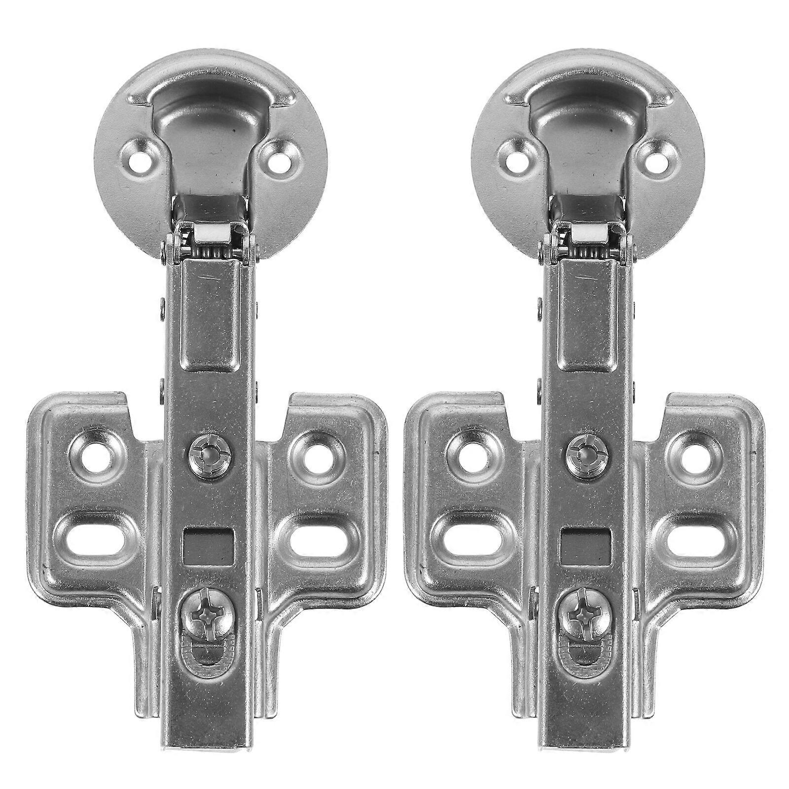 2pcs Stainless Steel Hinges Door Insert Hinges Buffer Hinges Cabinet Hinges